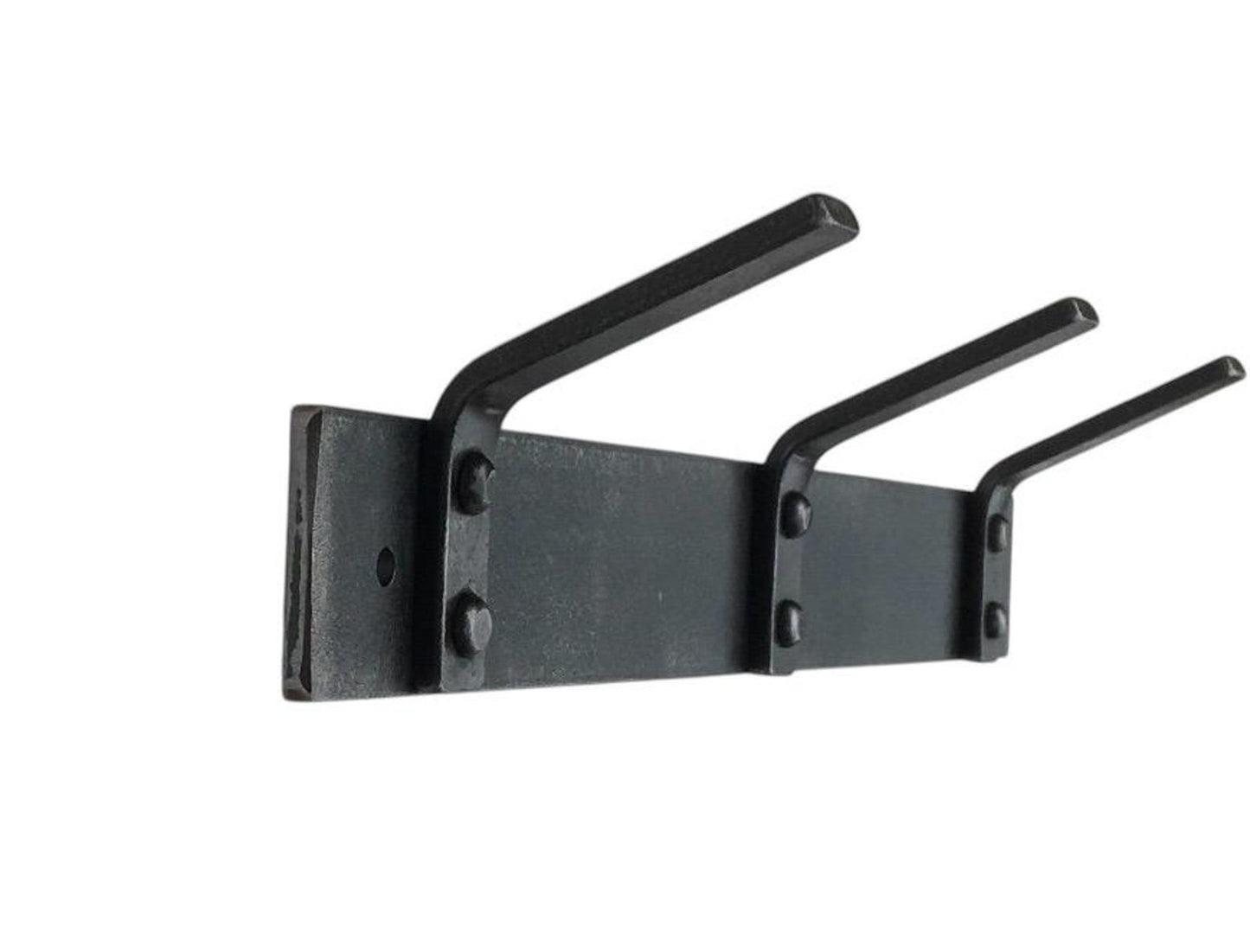 Wall-Mounted Coat Rack with Sleek Riveted Hooks